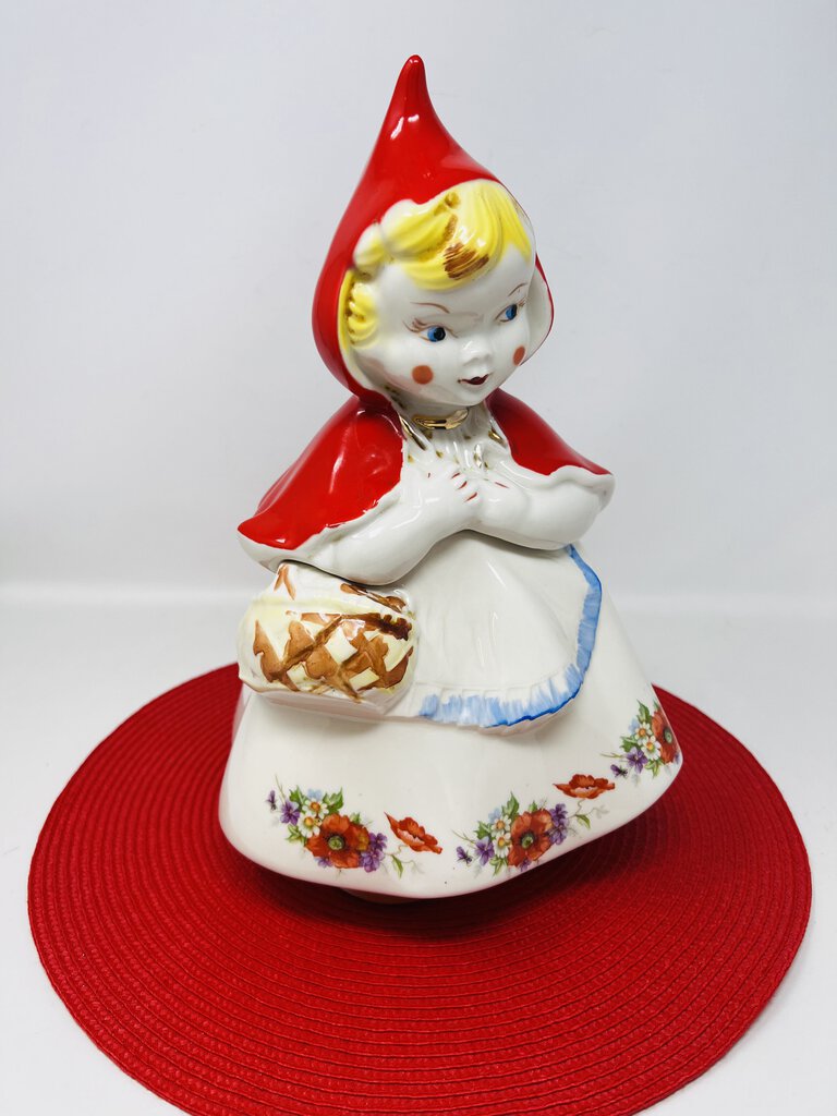 VTG Little Red Riding Hood Cookie Jar