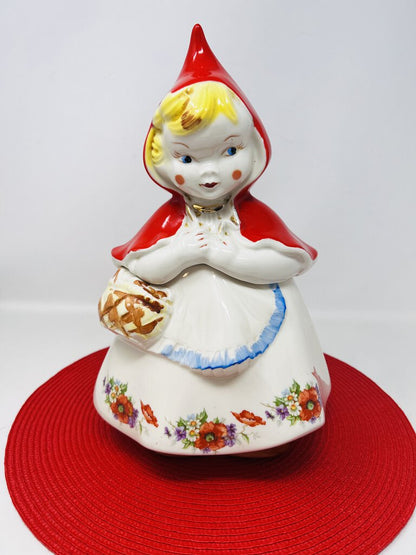 VTG Little Red Riding Hood Cookie Jar