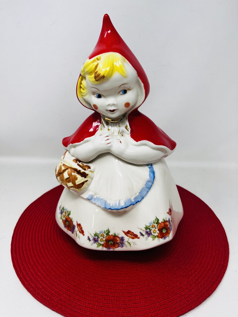 VTG Little Red Riding Hood Cookie Jar