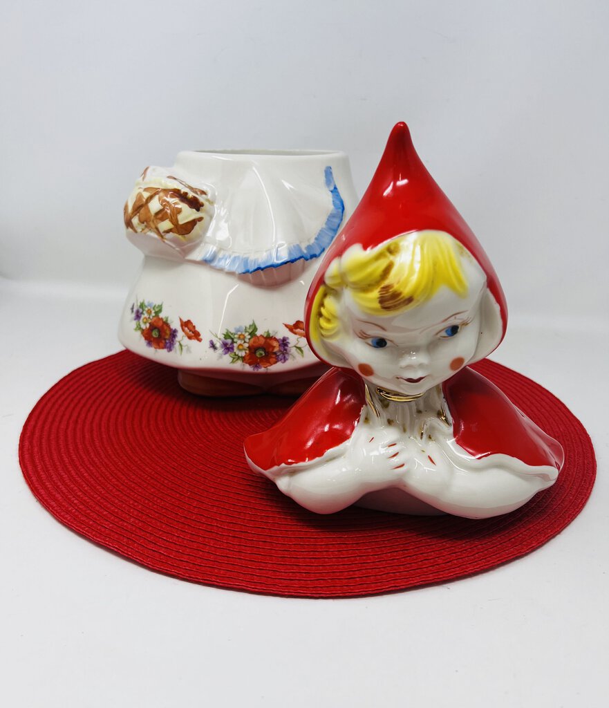 VTG Little Red Riding Hood Cookie Jar