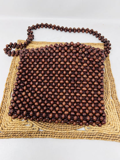 Wood Beaded Purse MCM