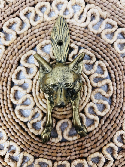 Brass Fox Door Knocker