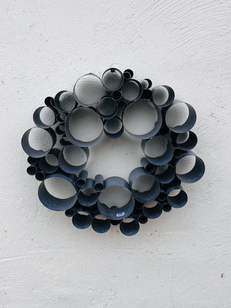 Crate & Barrel Galvanized Bubble Wreath