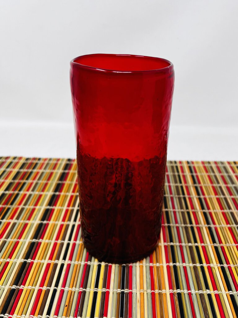 Pottery Barn Blown Red Drinking Glass Set