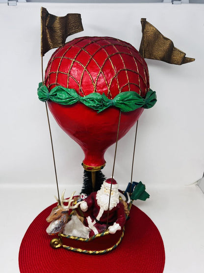 Silvestri Paper Mache Hot Air Balloon Music Box