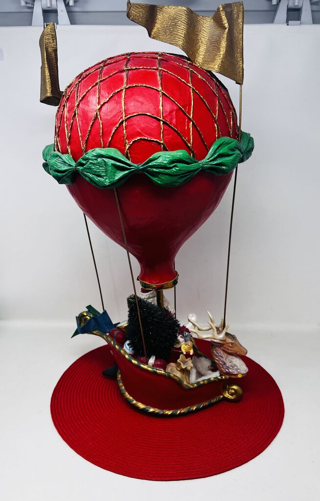 Silvestri Paper Mache Hot Air Balloon Music Box