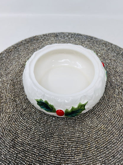 Lefton Holly Berry Candy Dish