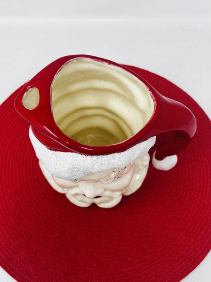 Vintage Winking Santa Pitcher