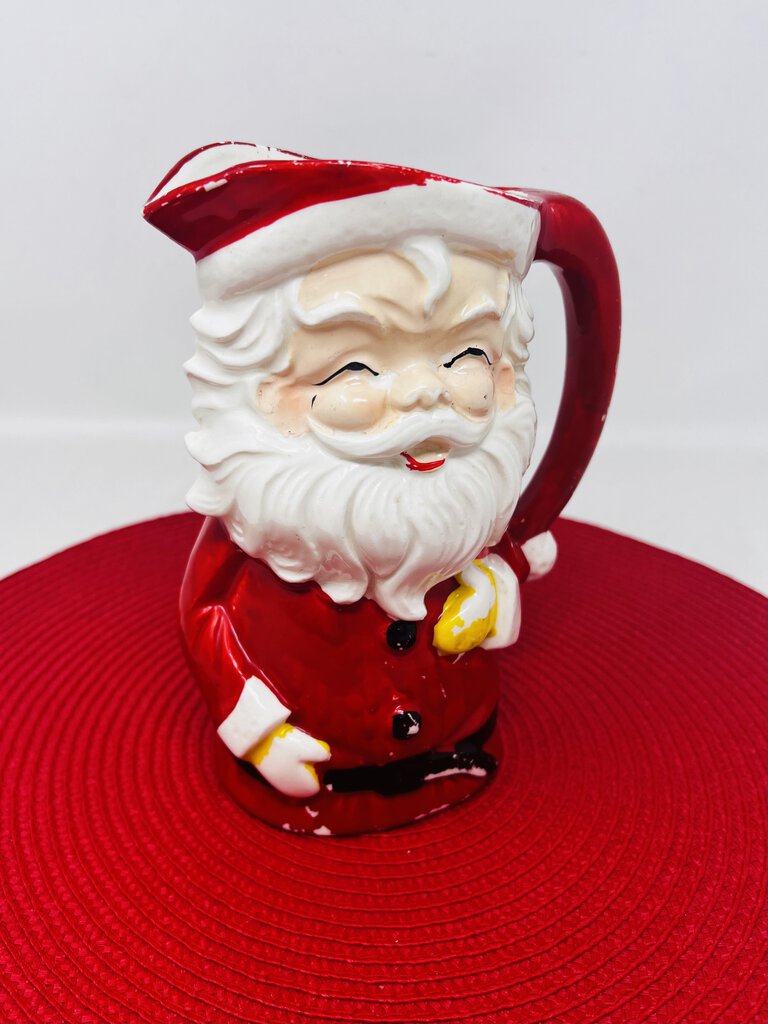 Vintage Laughing Santa Pitcher