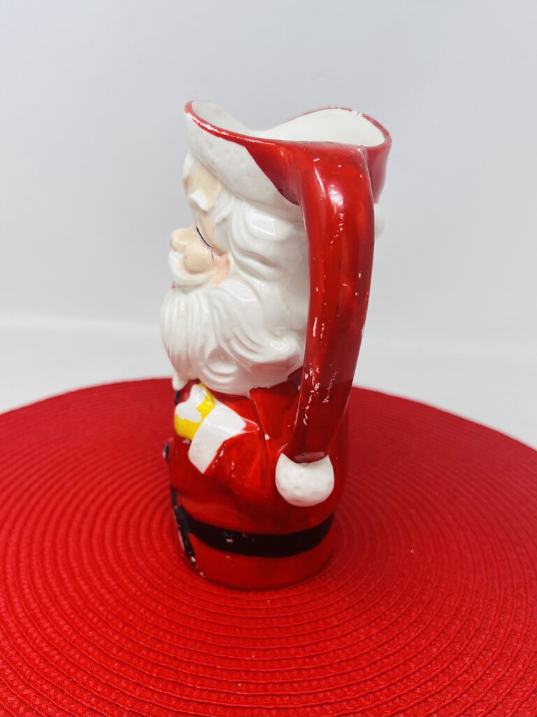 Vintage Laughing Santa Pitcher