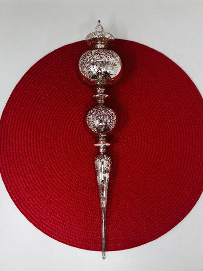 Silver Finial Ornament