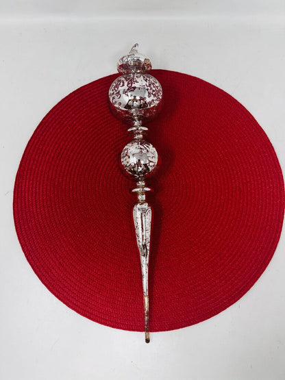 Silver Finial Ornament