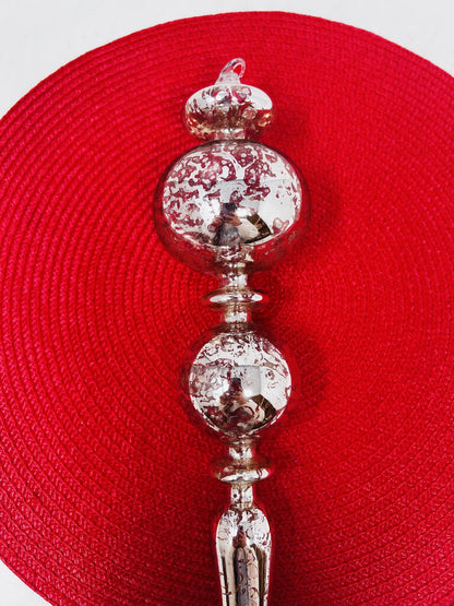 Silver Finial Ornament