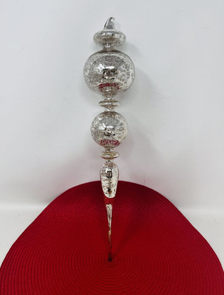 Silver Finial Ornament