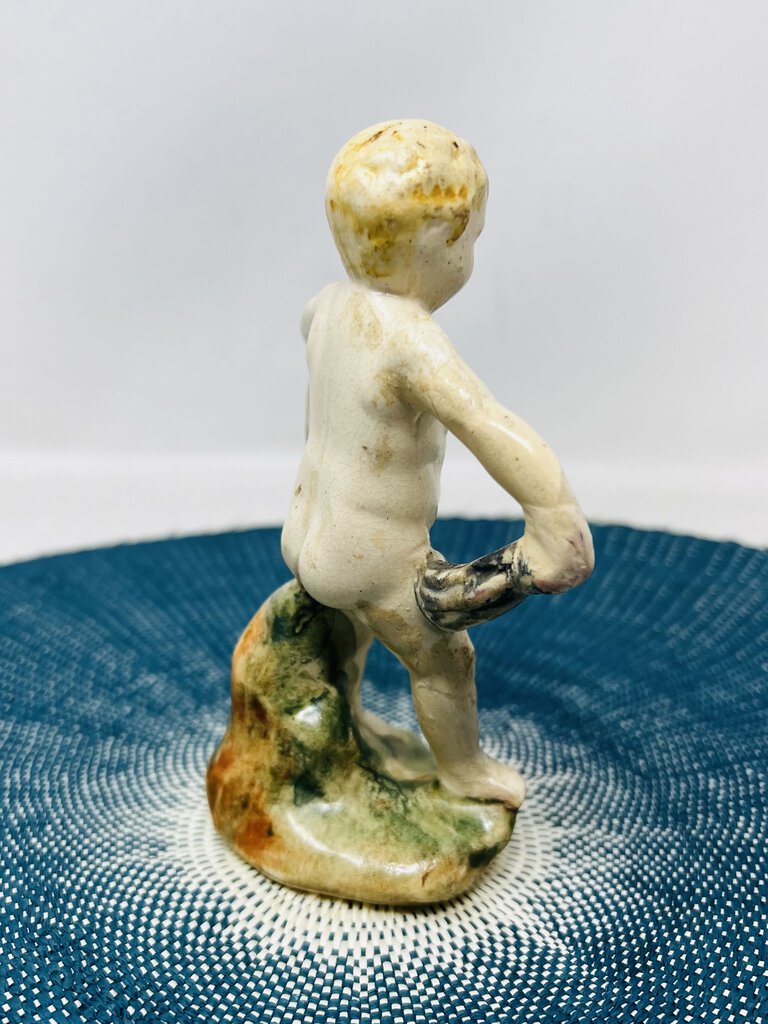 Weller Boy with Towel Figurine