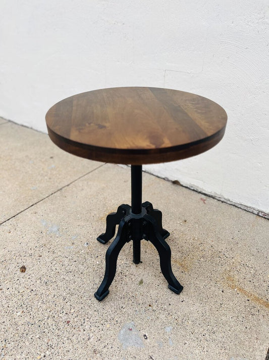 Adjustable Round Side Table