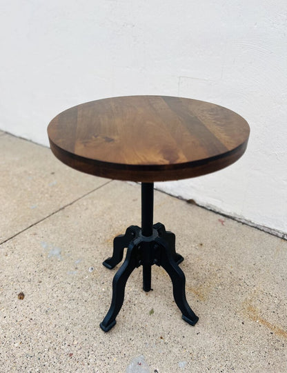 Adjustable Round Side Table