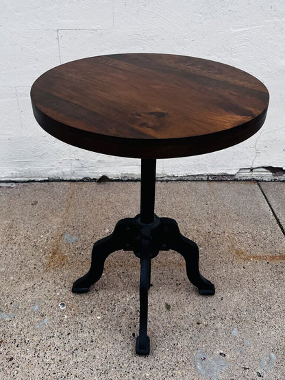 Adjustable Round Side Table