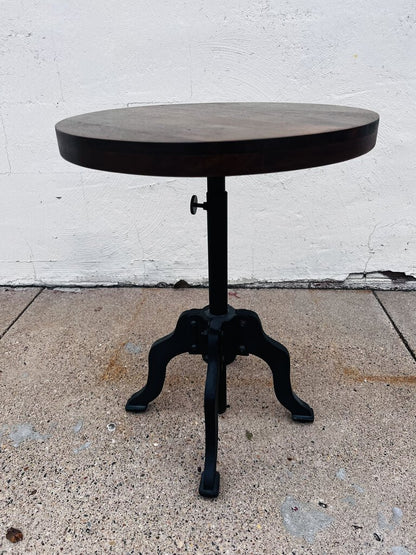 Adjustable Round Side Table