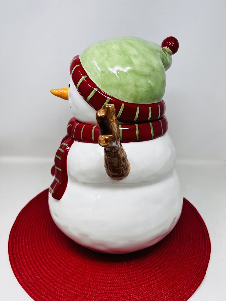 Pottery Barn Snowman Cookie Jar