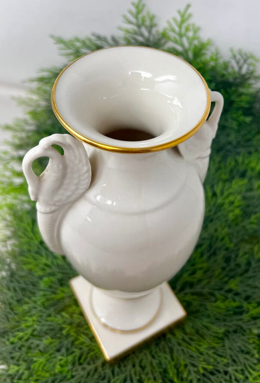 Lenox Pedestal Swan Urn Vase