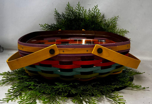Longaberger 2016 Medium Everday Essentials Multicolored Basket