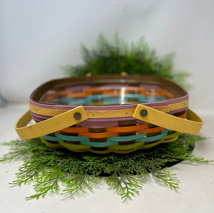 Longaberger 2016 Medium Everday Essentials Multicolored Basket