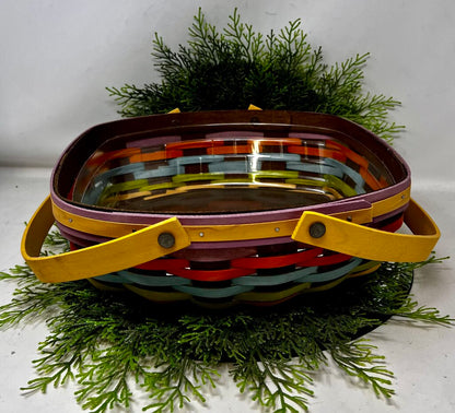 Longaberger 2016 Medium Everday Essentials Multicolored Basket