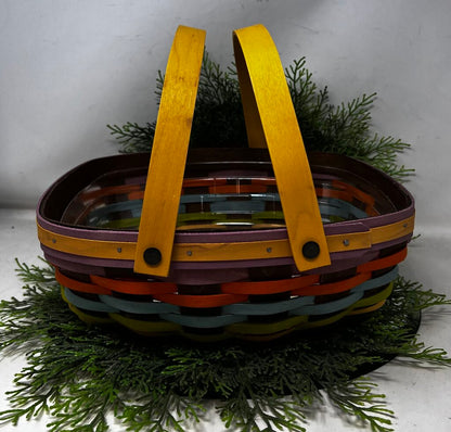 Longaberger 2016 Medium Everday Essentials Multicolored Basket