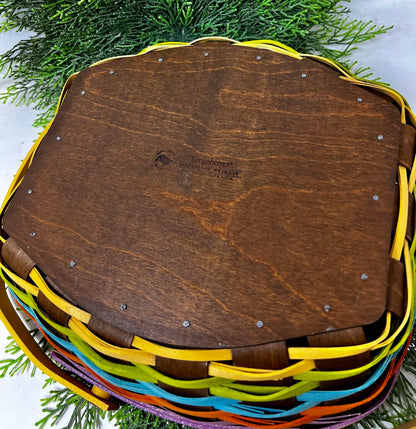 Longaberger 2016 Medium Everday Essentials Multicolored Basket