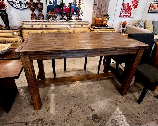 Light Wood Bar Height Table