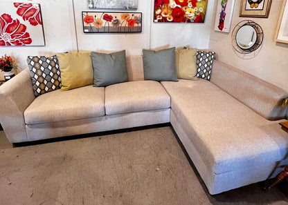 Ashley Linen Sectional Couch