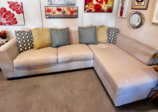 Ashley Linen Sectional Couch