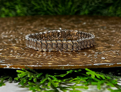Sterling Silver Diamond Chip S Link Tennis Bracelet