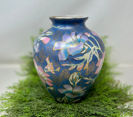 WFBI Vintage Floral Painted Vase