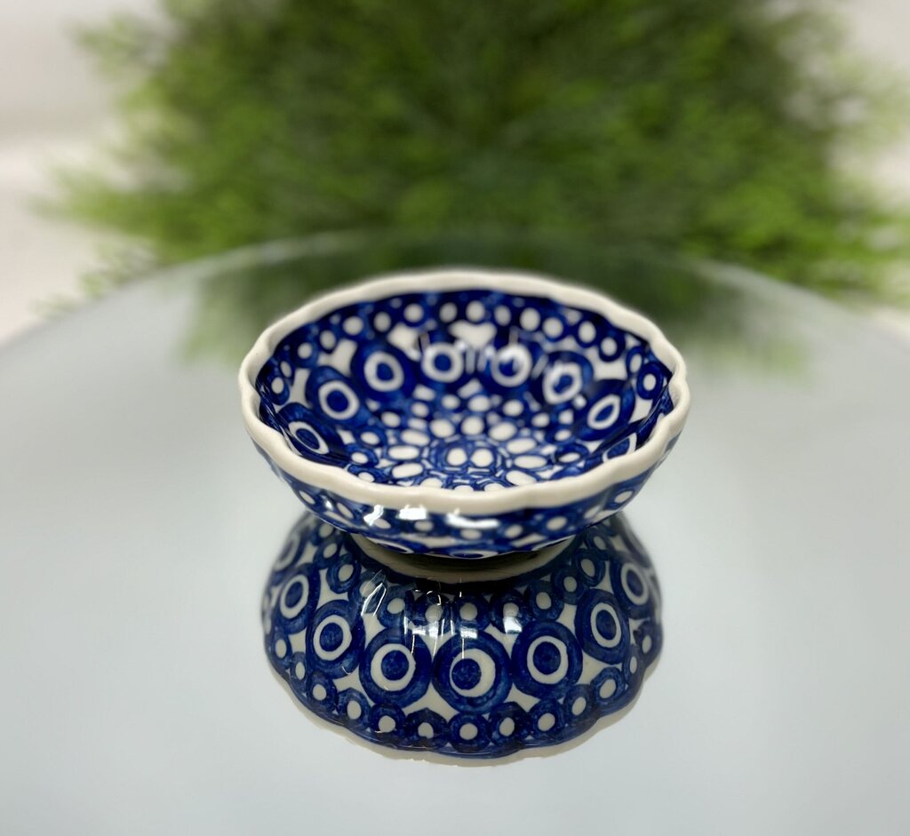 Polish Pottery Blue Design Bowl