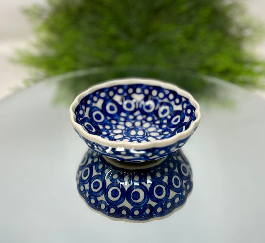 Polish Pottery Blue Design Bowl