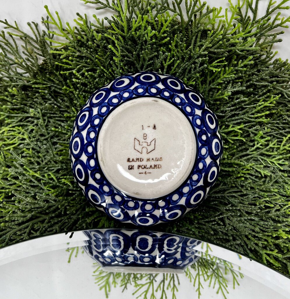 Polish Pottery Blue Design Bowl