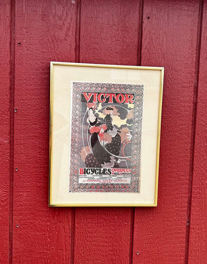 Victor Bicycles Framed Picture