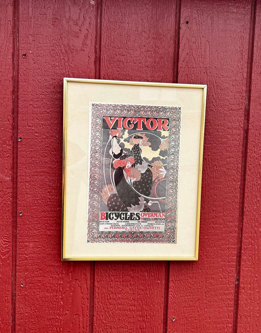 Victor Bicycles Framed Picture