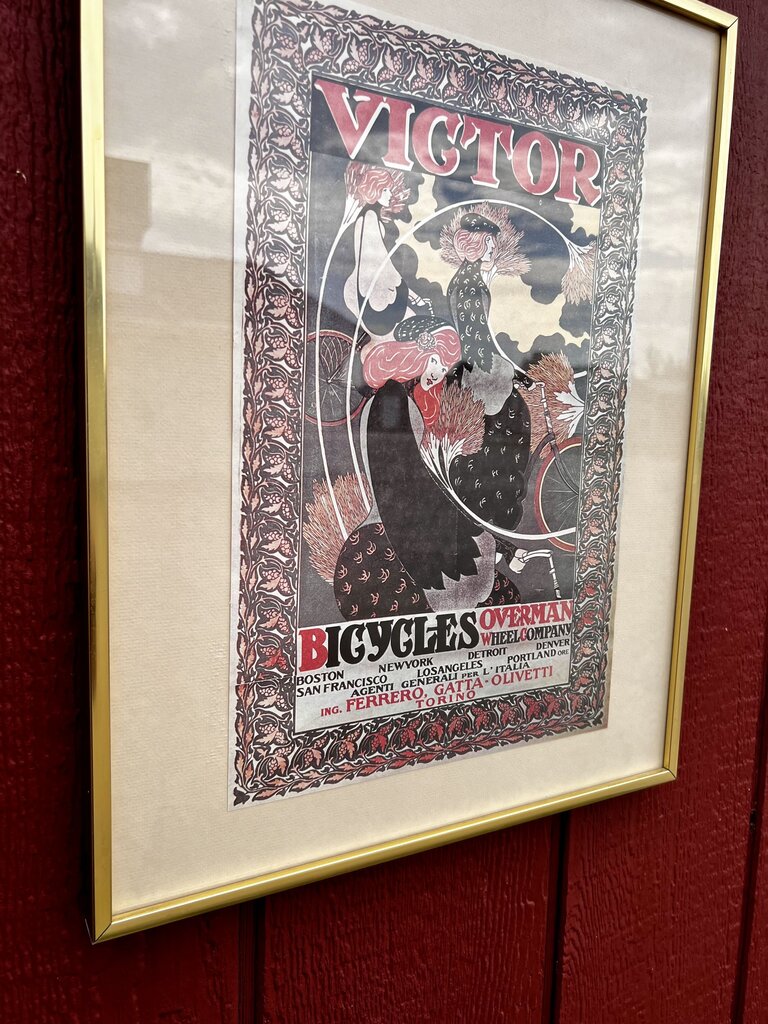 Victor Bicycles Framed Picture