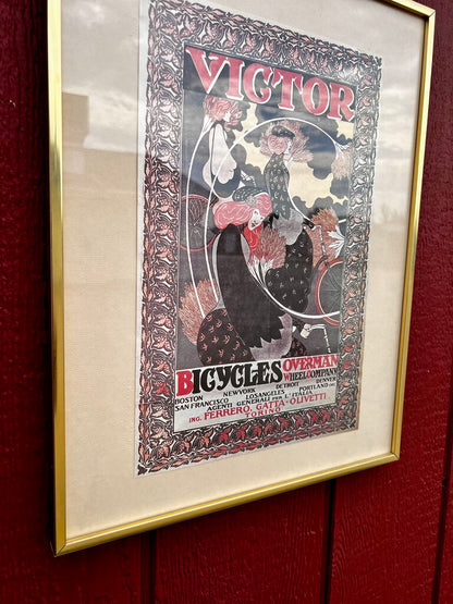 Victor Bicycles Framed Picture