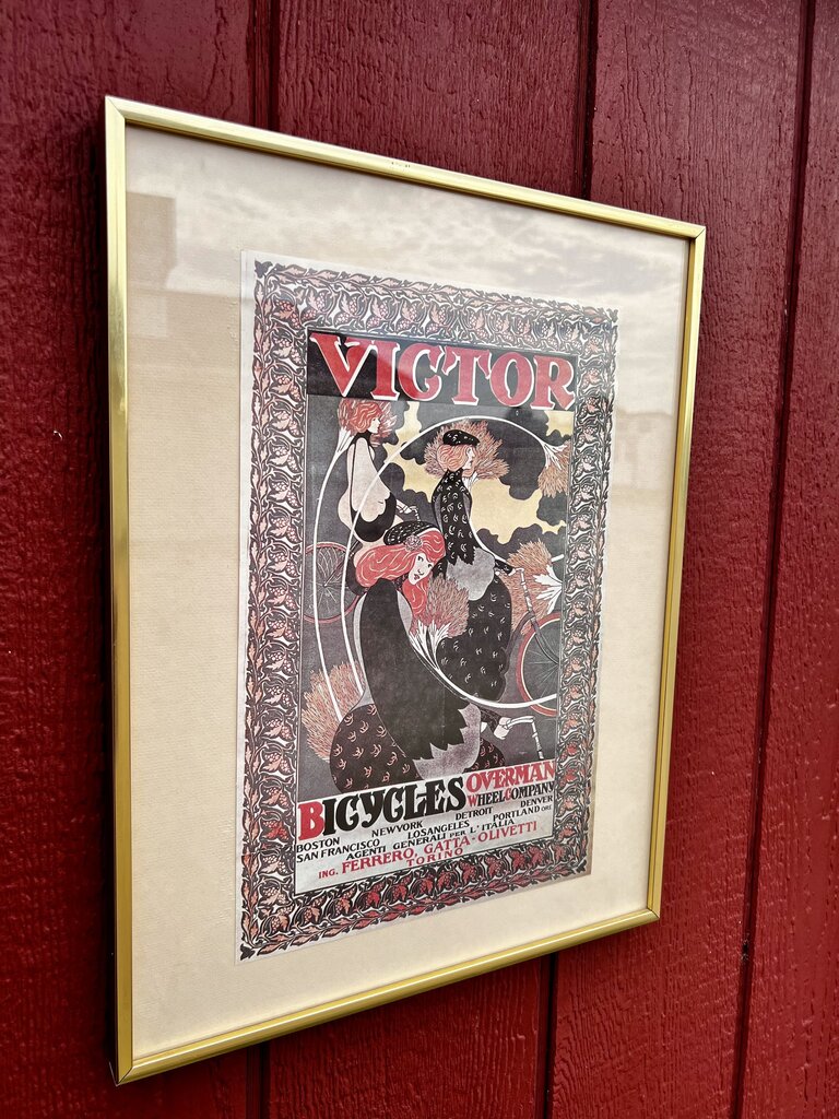 Victor Bicycles Framed Picture