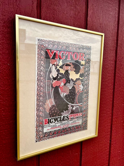Victor Bicycles Framed Picture