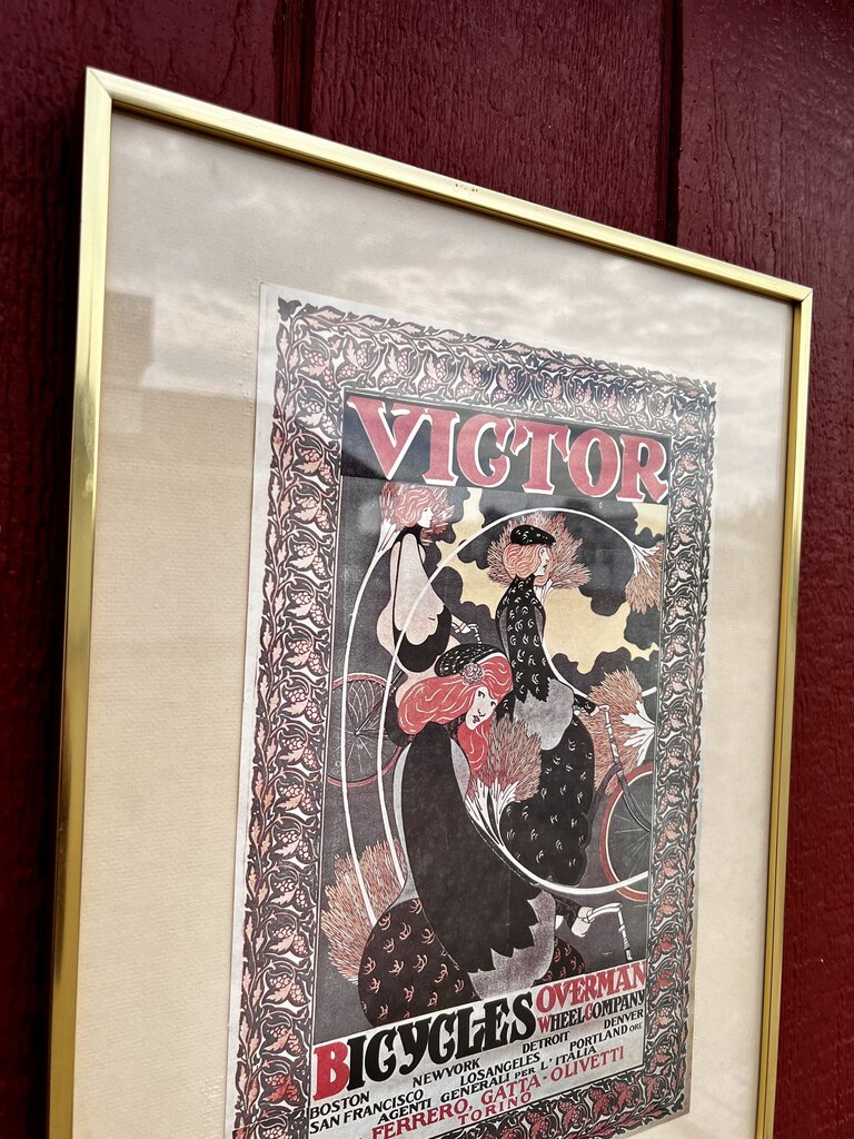 Victor Bicycles Framed Picture