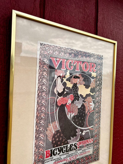 Victor Bicycles Framed Picture