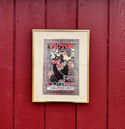 Victor Bicycles Framed Picture
