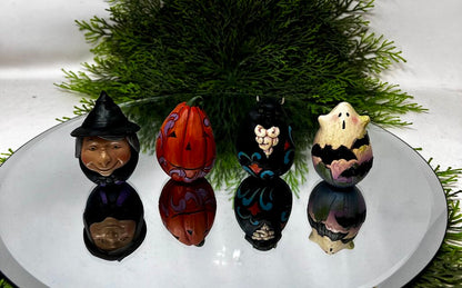 Jim Shore "A Scare in the Air" Pumpkin Basket With Eggs