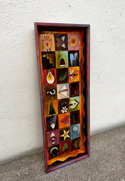 Sticks Furniture 2005 Hand Carved Wood Tray