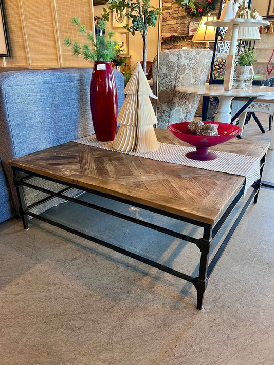 Pottery Barn Wood/Iron Table